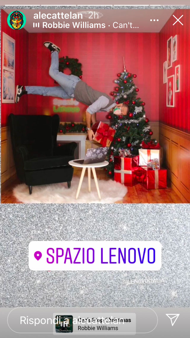 cattelan instagram screeshot
