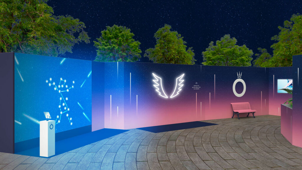 render pandora stargazing event